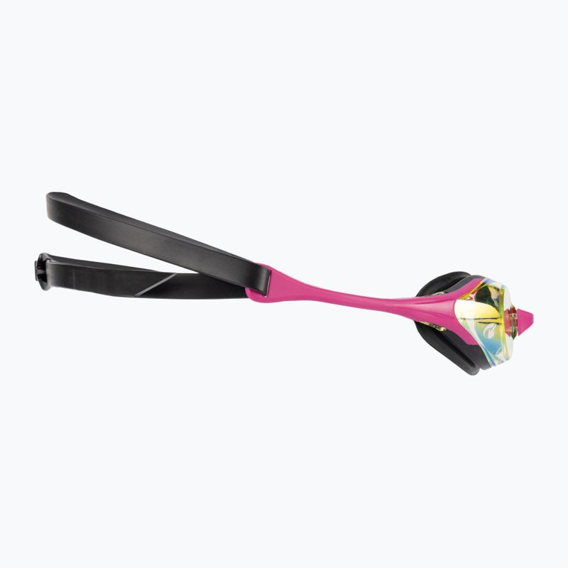 Occhiali da nuoto Arena Cobra Swipe Mirror giallo rame/rosa 3
