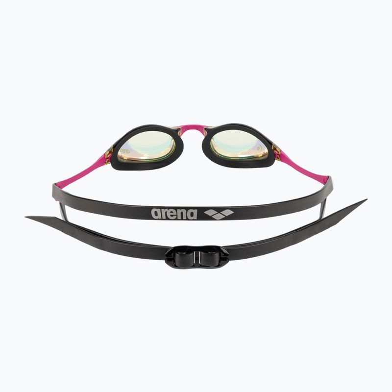 Occhiali da nuoto Arena Cobra Swipe Mirror giallo rame/rosa 5
