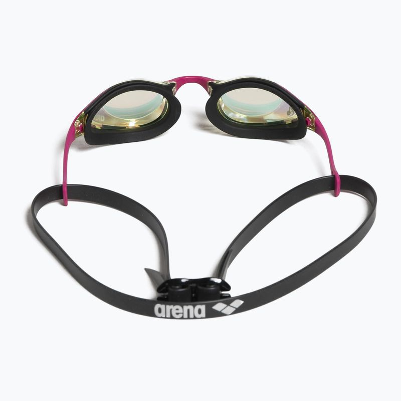 Occhiali da nuoto Arena Cobra Swipe Mirror giallo rame/rosa 9