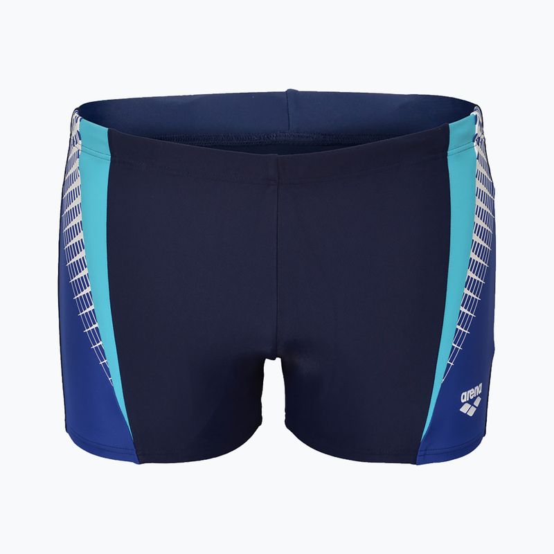 Boxer da bagno arena da uomo Threefold Short navy/royal/martinica 4
