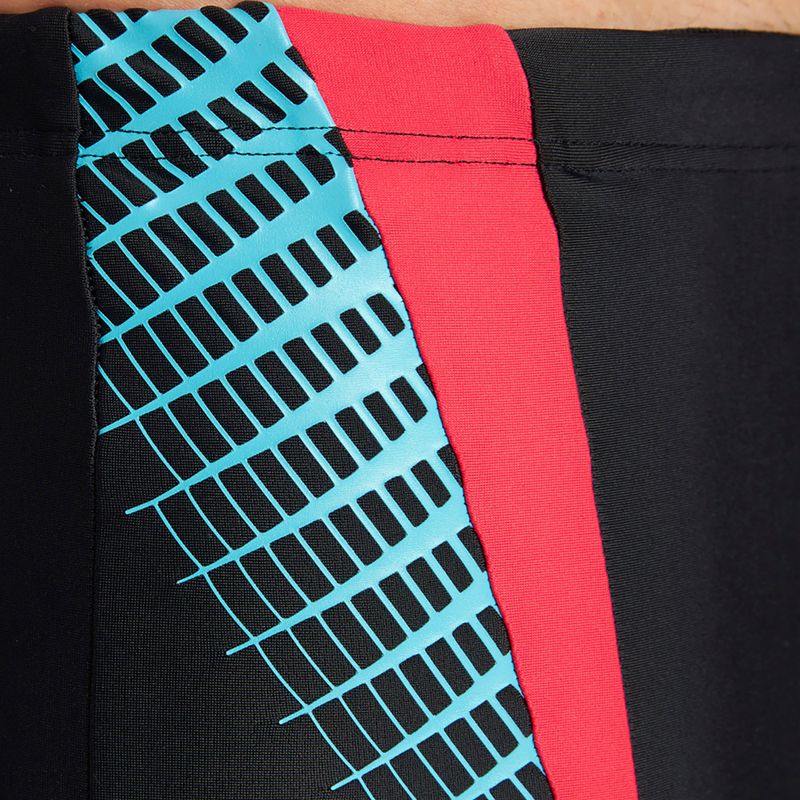 Boxer da bagno arena uomo Threefold Short nero/nero/anguria 8
