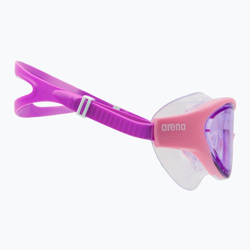 Maschera da nuoto per bambini arena The One Mask rosa/rosa/viola 3