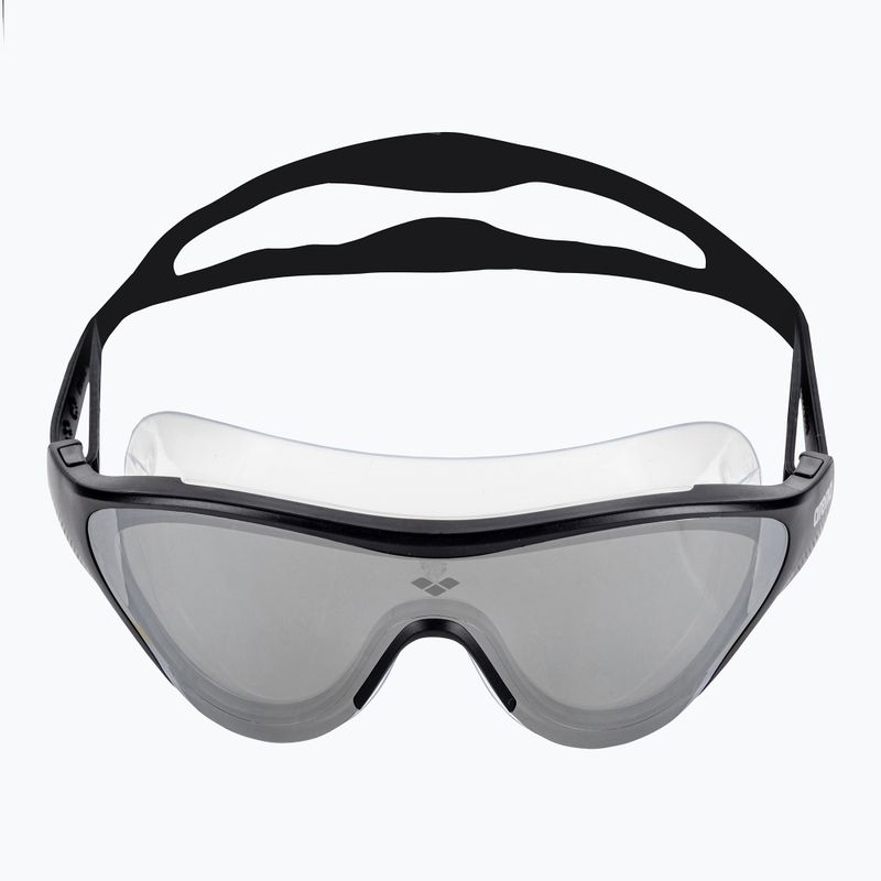 Occhialini da nuoto Arena The One Mask Mirror silver/black/black 2