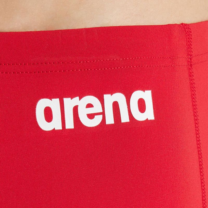 Boxer da bagno a vita bassa da uomo arena Team Swim Solid rosso/bianco 7