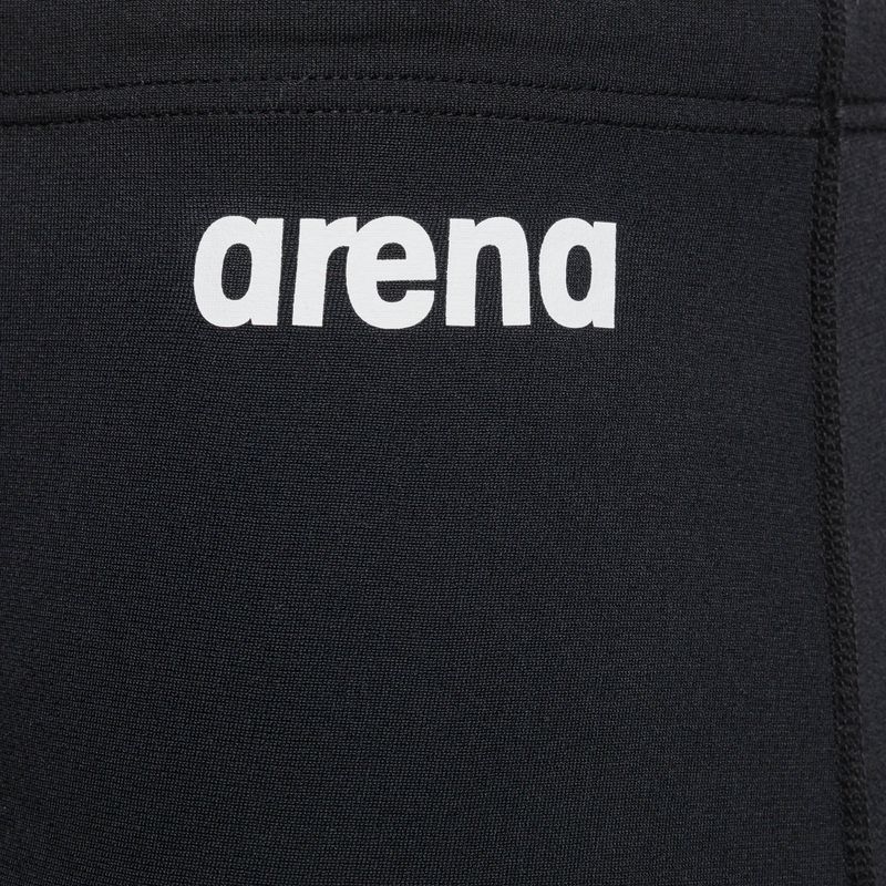 Boxer da bagno a vita bassa da uomo arena Team Swim Solid bianco/nero 3