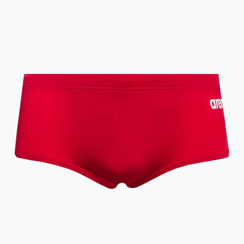 Boxer da bagno a vita bassa da uomo arena Team Swim Solid rosso/bianco