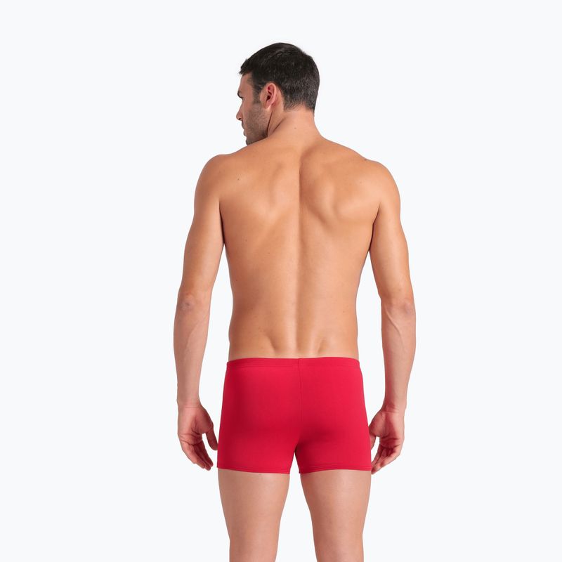 Boxer da nuoto uomo arena Team Swim Short Solid red/white 6