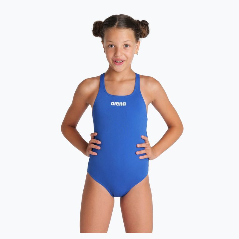 Costume intero per bambini Arena Team Swim Pro Solid royal/white 5