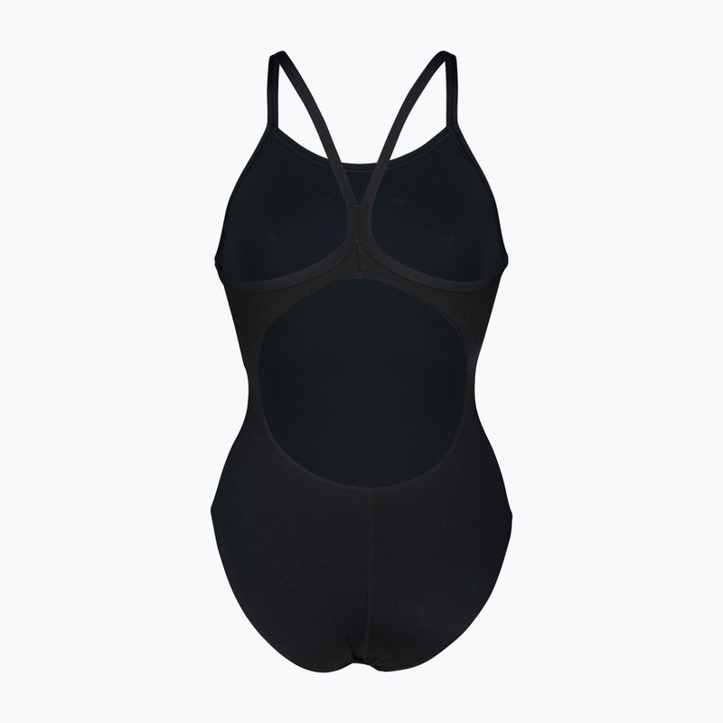 Costume da bagno intero donna Arena Team Light Drop Solid black/white 2