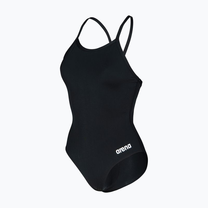 Costume da bagno intero donna Arena Team Light Drop Solid black/white 3