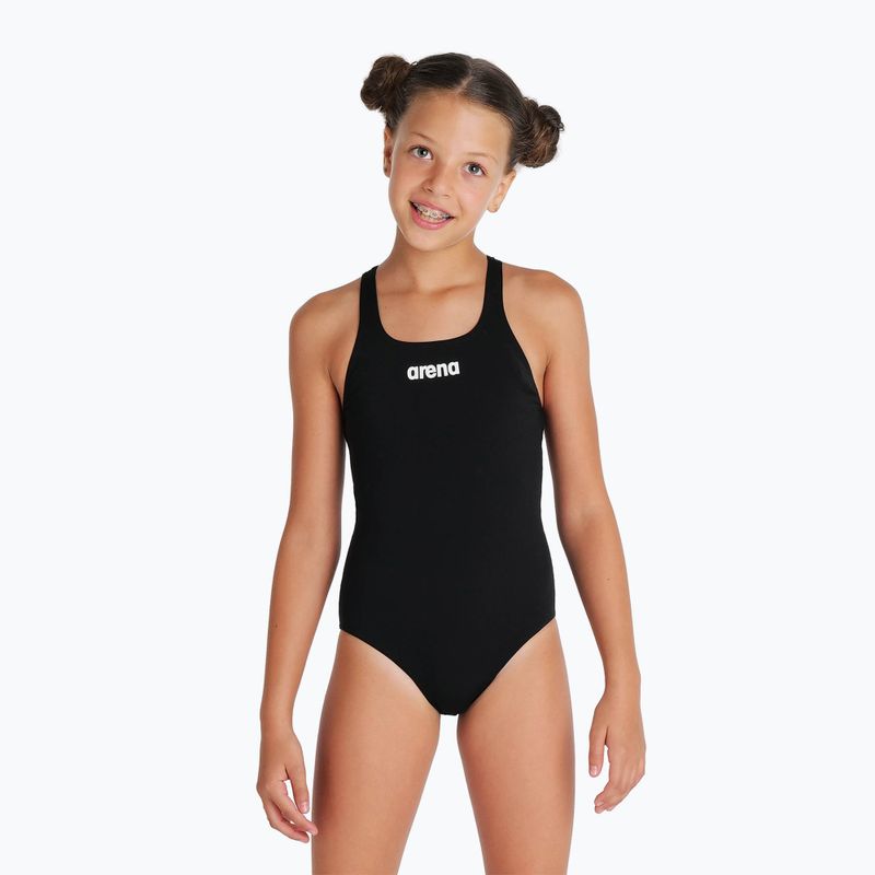 Costume intero da bambino arena Team Swim Pro Solid nero/bianco 5