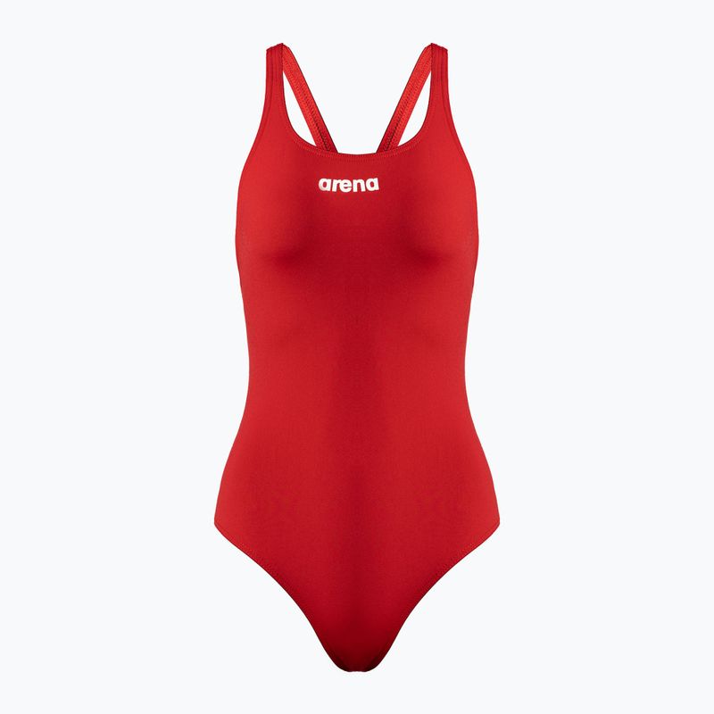 Costume intero donna arena Team Swim Pro Solid rosso/bianco