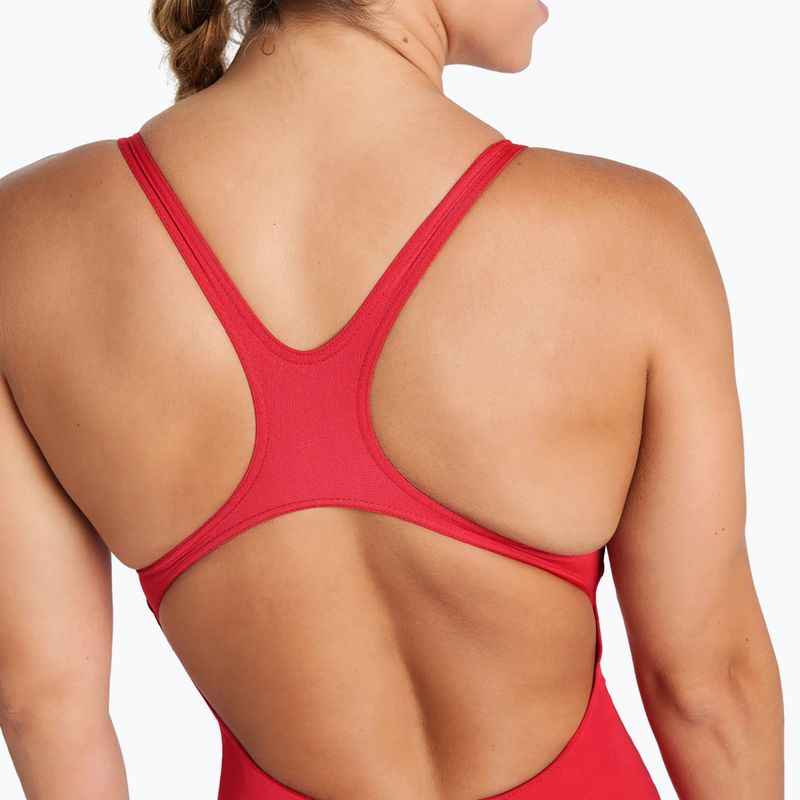 Costume intero donna arena Team Swim Pro Solid rosso/bianco 9