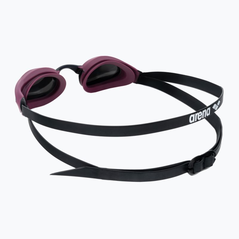 Occhiali da nuoto Arena Cobra Core Swipe Mirror argento/rosso vino 4