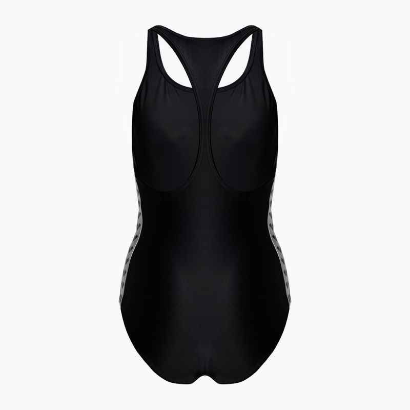 Costume da bagno intero donna arena Icons Racer Back Solid nero 2