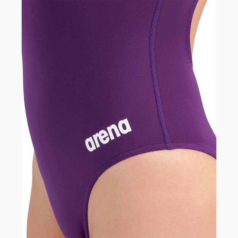 Costume da bagno intero donna Arena Team Light Drop Solid plum/white 9