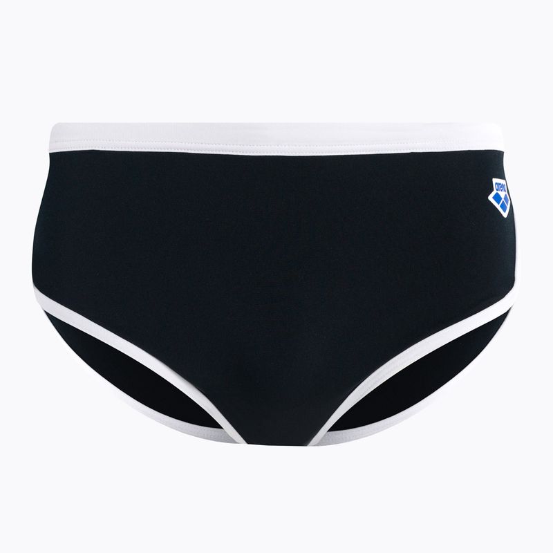 Uomo arena Icons Swim Short a vita bassa Slip da bagno solido bianco/nero