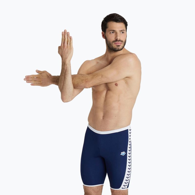 Maglia da nuoto da uomo arena Icons Solid navy/bianco 4