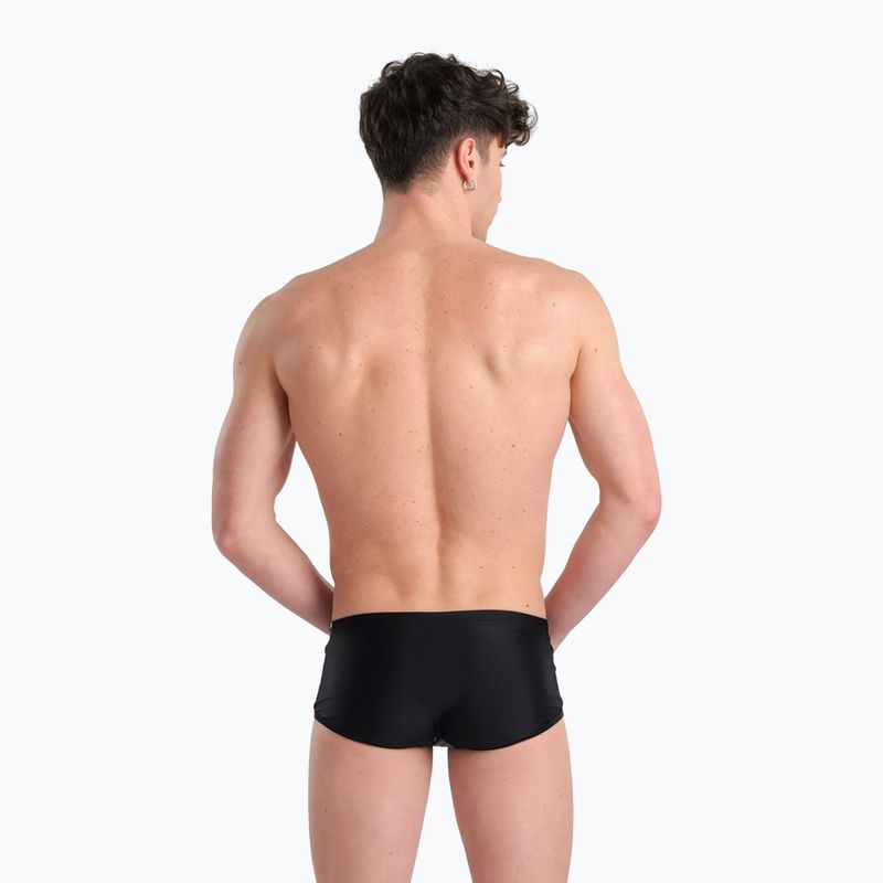 Boxer a vita bassa a pannello corto da uomo arena Icons Swim asfalto/nero 7
