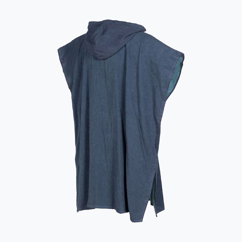 Arena Big Logo Poncho con cappuccio mélange navy/sky 3