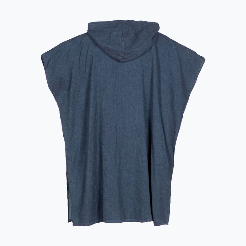 Arena Big Logo Poncho con cappuccio mélange navy/sky 4