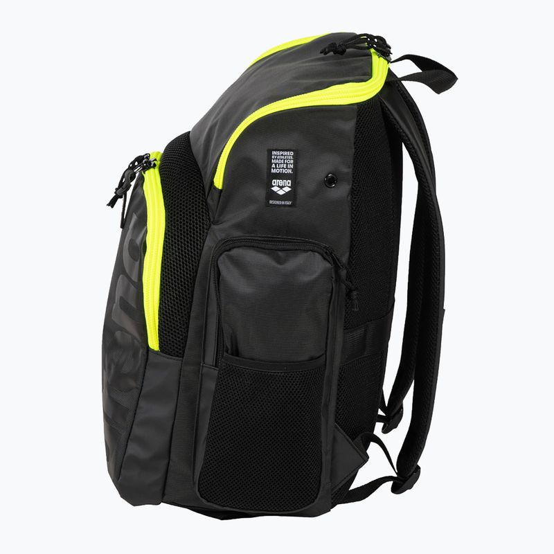 Zaino da nuoto Arena Spiky III 35 l fumo scuro/giallo neon 3