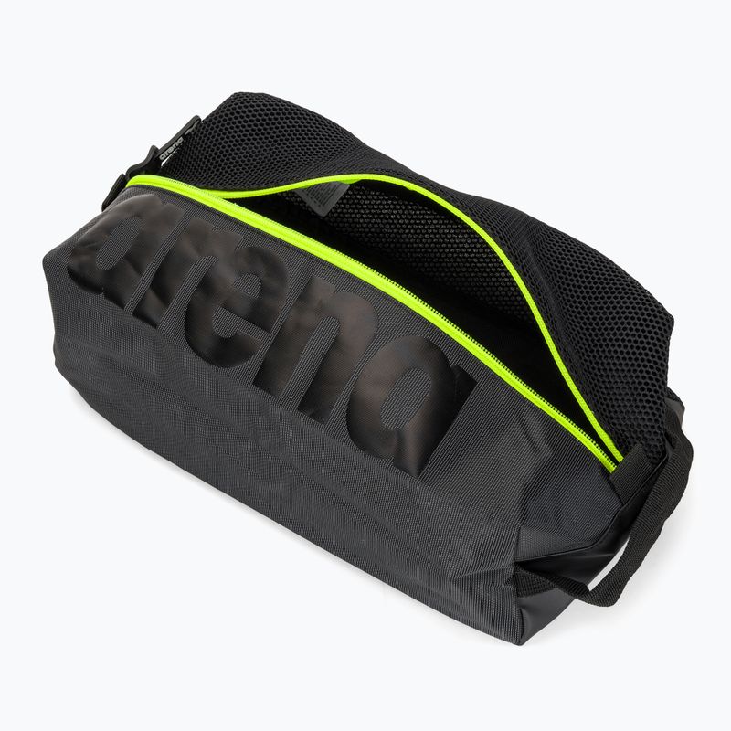 Borsa tascabile Arena Spiky III fumo scuro/giallo neon 4