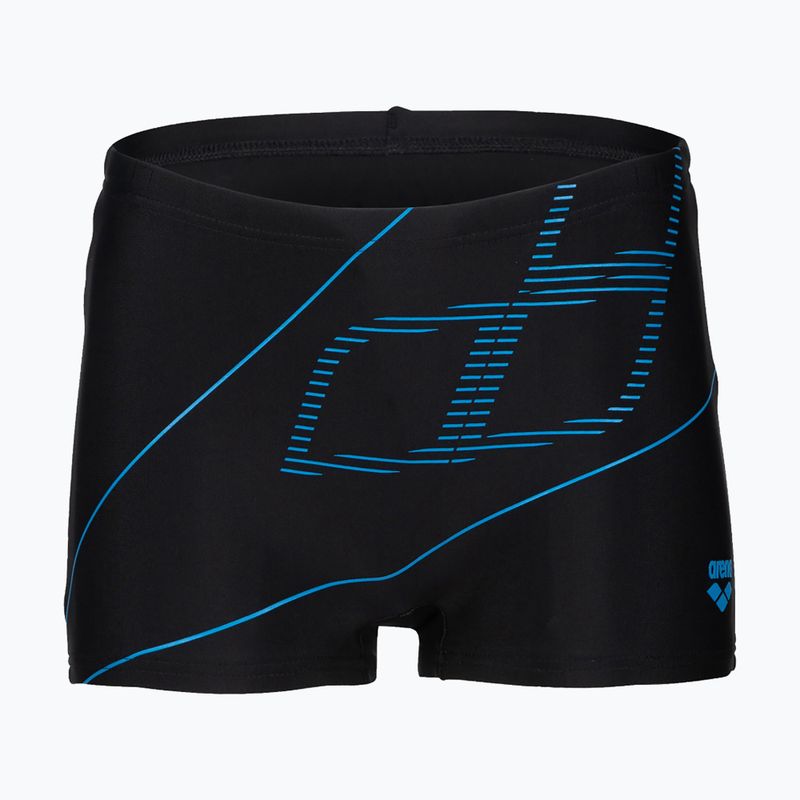 Boxer da bambino arena Swim Short Logo nero/turchese 5