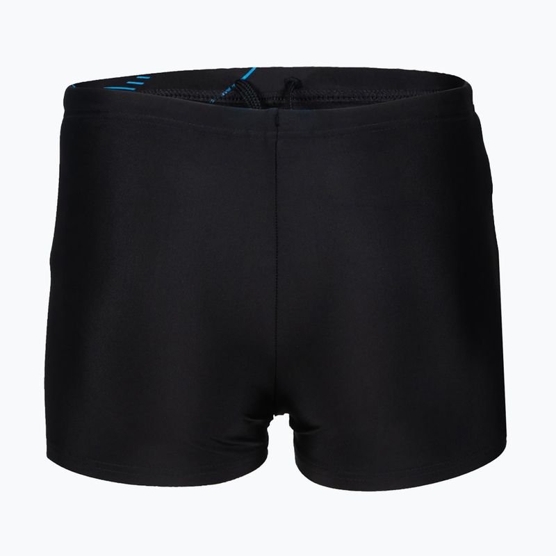 Boxer da bambino arena Swim Short Logo nero/turchese 6