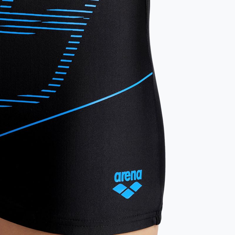 Boxer da bambino arena Swim Short Logo nero/turchese 10