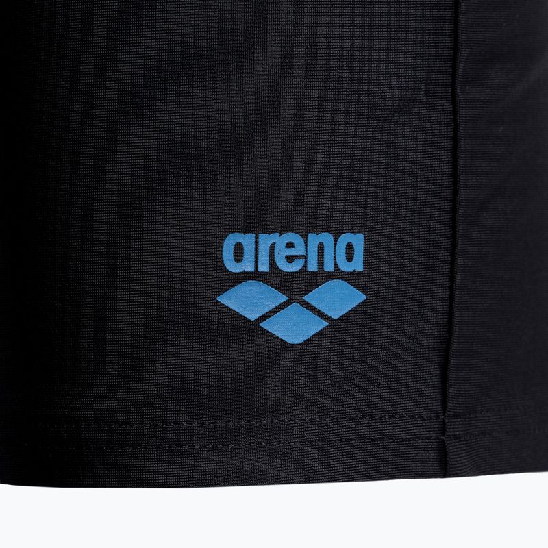 Boxer da bambino arena Swim Short Logo nero/turchese 3