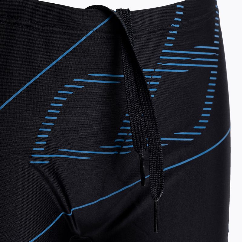 Boxer da bambino arena Swim Short Logo nero/turchese 4