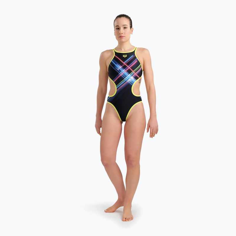 Costume intero donna arena Tech One Back Placement nero/multi 4