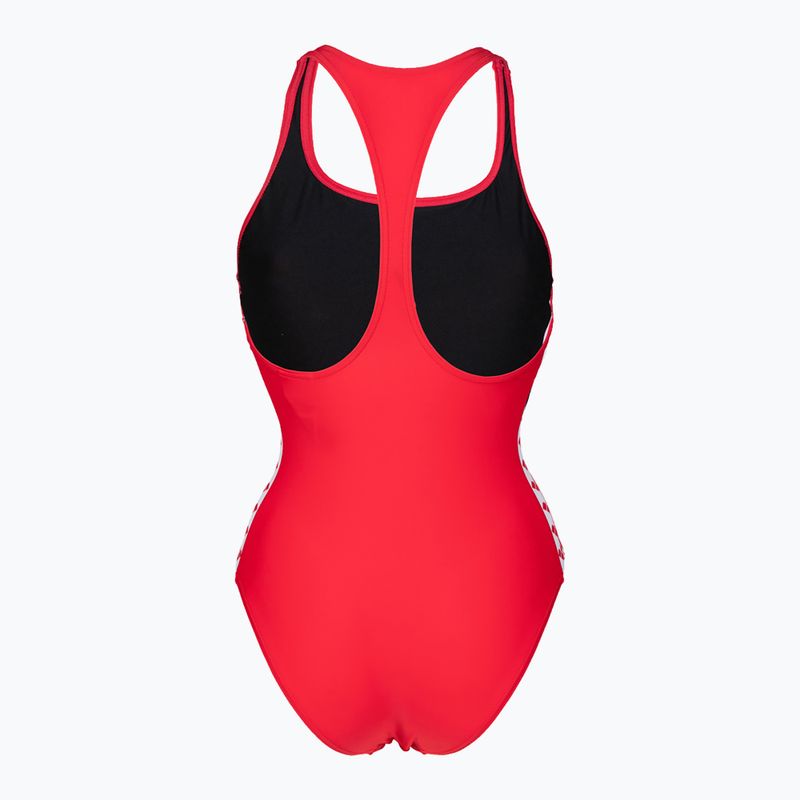 Costume da bagno intero donna arena Icons Racer Back Solid rosso 6