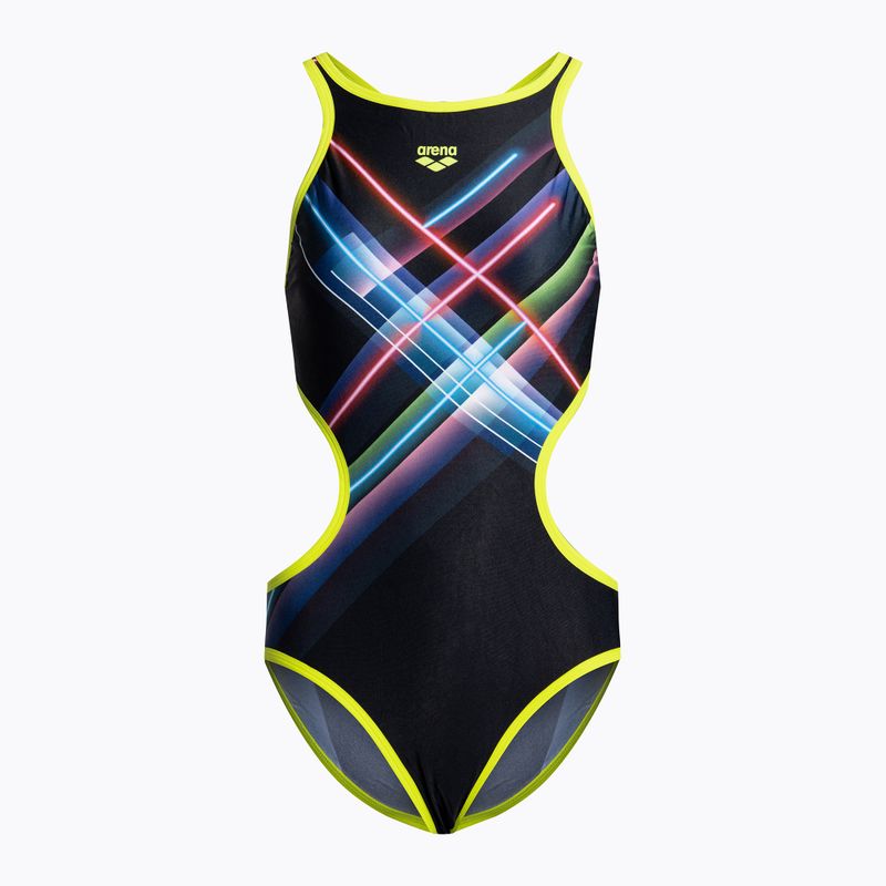 Costume intero donna arena Tech One Back Placement nero/multi