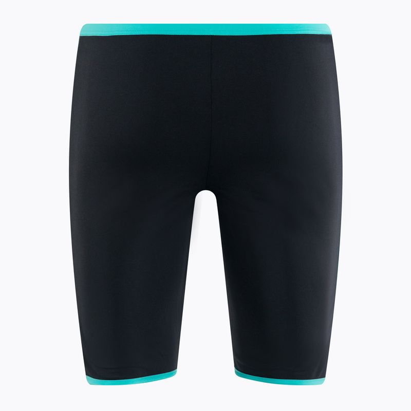 Uomo arena Icons Swim Jammer Logo nero/bianco/blu diamante 2