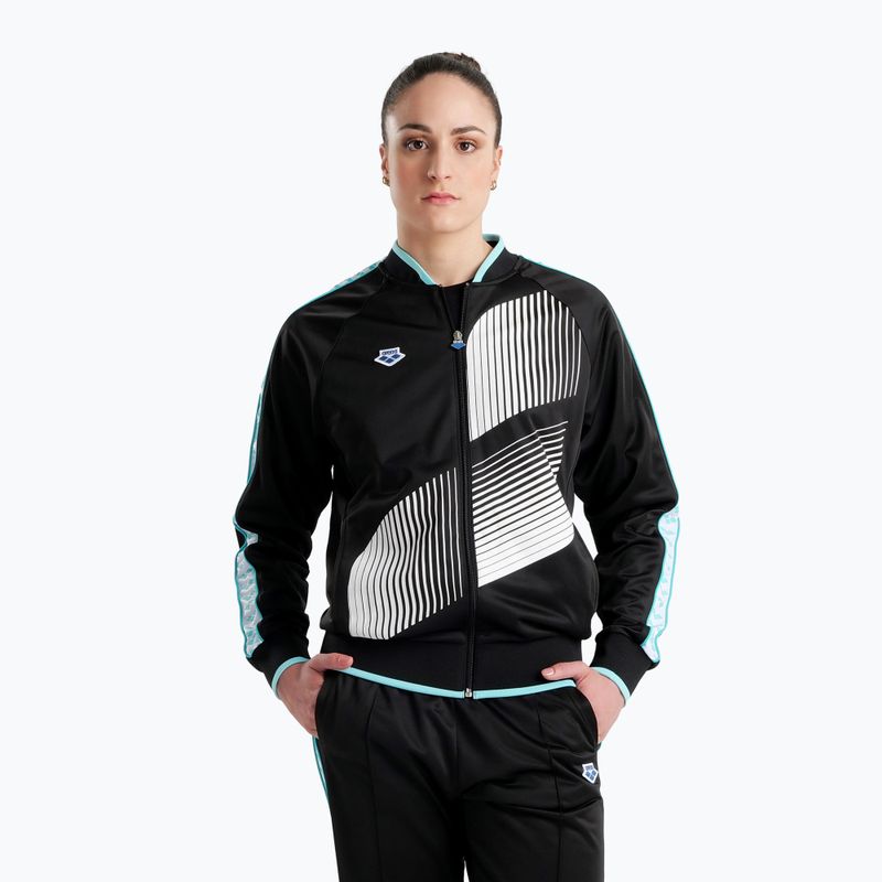 Felpa Arena Relax IV Team Logo nero/bianco/blu diamante 4