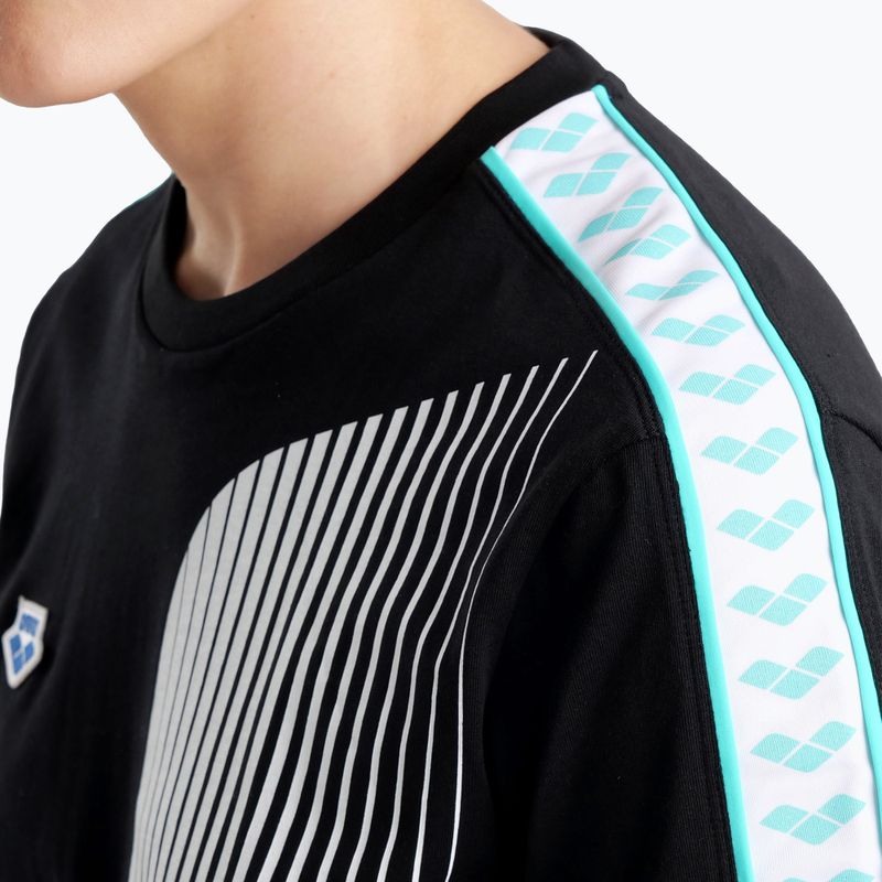 Maglietta Arena Team Logo nero/bianco/blu diamante 7