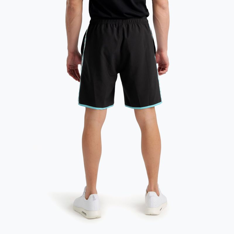 Arena Icons Team Stripe Bermuda Logo pantaloncini nero/bianco/blu diamante 3