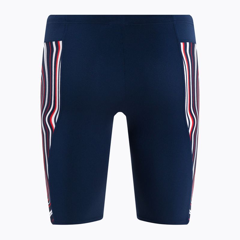 Uomo arena Swim Jammer Marbled navy/red multi 2