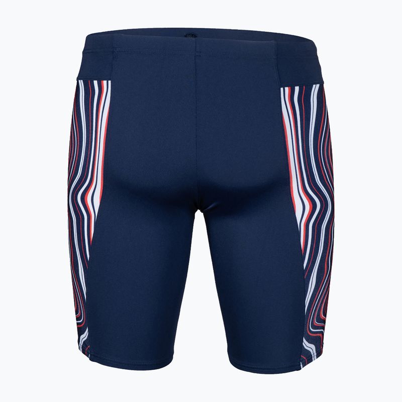 Uomo arena Swim Jammer Marbled navy/red multi 5