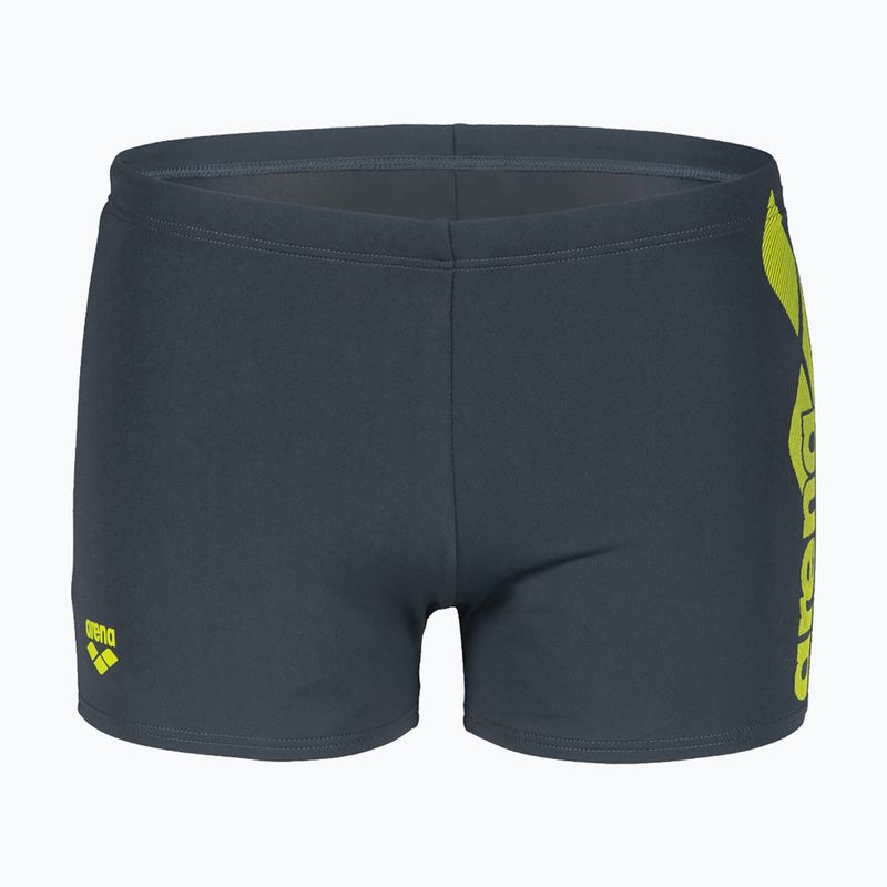 Boxer nuoto uomo arena Optimal Short asfalto/morbido verde 5