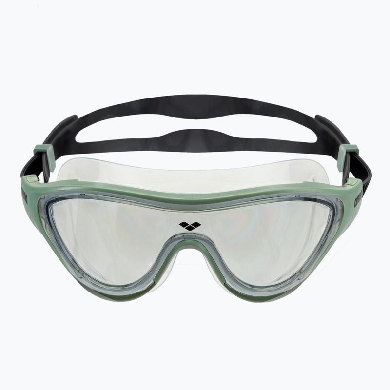 Arena The One Mask maschera da nuoto leggera fumo/ giada/nera 2