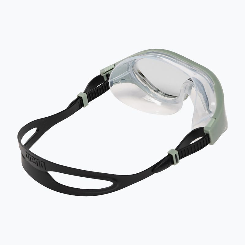 Arena The One Mask maschera da nuoto leggera fumo/ giada/nera 10