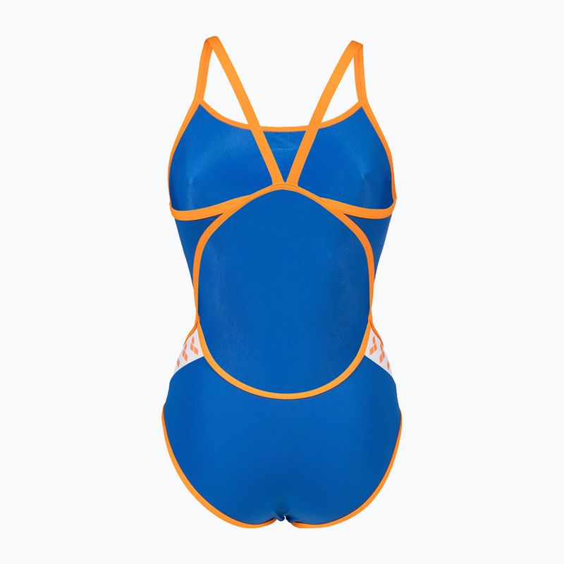 Costume da bagno intero donna arena Icons Super Fly Back Solid royal/nespola 3