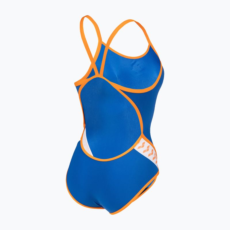 Costume da bagno intero donna arena Icons Super Fly Back Solid royal/nespola 4