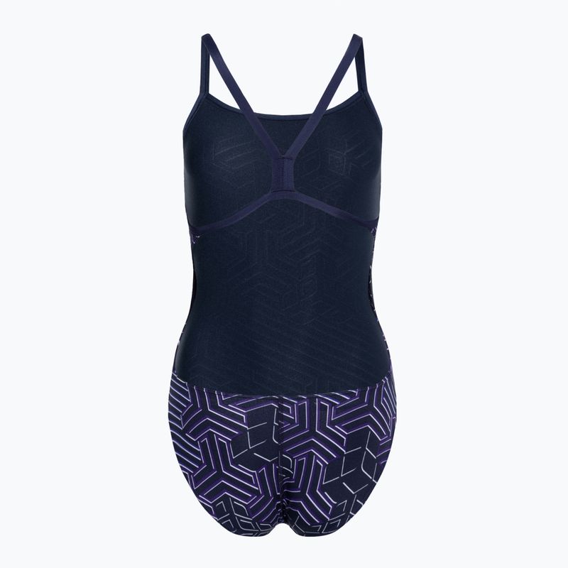Costume intero donna arena Kikko Pro Challenge Back navy/navy multi 2