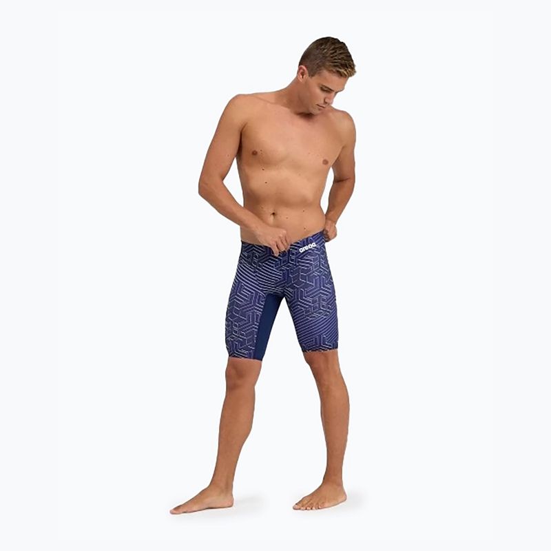 Uomo arena Kikko Pro Swim Jammer navy/navy multi 5