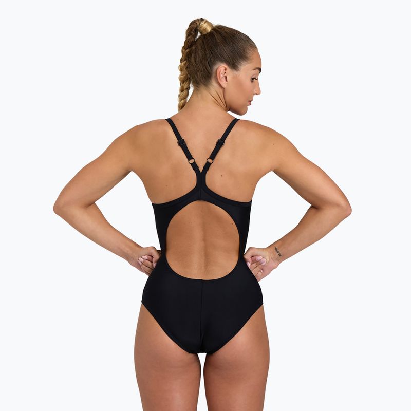 Costume intero da donna Arena Solid Swimsuit Lightdrop Back nero 6