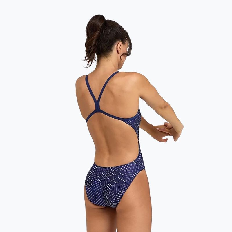 Costume intero donna arena Kikko Pro Challenge Back navy/navy multi 6
